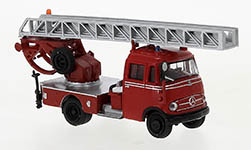 101-36075 - H0 - Mercedes L 319 DL 18 rot, schwarz, 1956